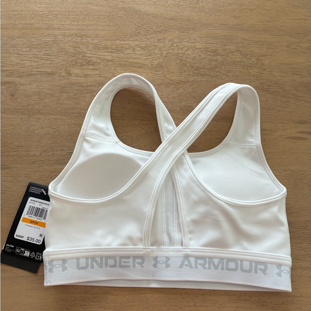 Under Armour Women's Armour® Mid Crossback sports bra - Picture 2 of 3